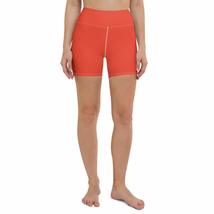 Cherry Tomato Trend Color Women&#39;s Yoga Workout Pilates Shorts - £32.89 GBP