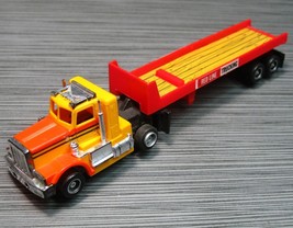 SLOT CAR Nice/Clean TYCO US-1 Peterbilt Semi Cab w/Red Line Trailer VINT... - $39.99