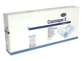 Cosmopor E Sterile Adhesive Wound Dressings 35cm x 10cm x 25 Surgical Cuts Burns - $751.12 MXN