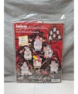 Janlynn Christmas Cross Stitch Snow Friends Ornaments 3.75&#39;&#39; x 5&#39;&#39; #56-1... - £14.93 GBP