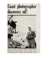 1960 Pennzoil Motor Oil Paul Stover Advertisement Automobilia Vintage DWF26 - $19.99