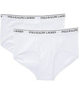 Polo Ralph Lauren Cotton Briefs Mens 4X Big Tall White Wicking Relaxed F... - £22.47 GBP