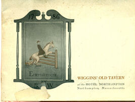WIGGINS' OLD TAVERN at the Hotel Northampton (Mass) illustrated 1920's b... - $14.84