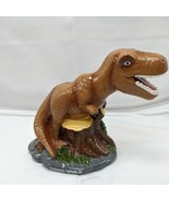 Jurassic World T-Rex Ceramic Coin Piggy Bank Dinosaur Universal Studios ... - $12.38