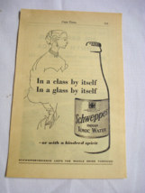 1960 Two sided South Africa Ad Schweppes Indian Tonic Water &amp; Travel Bureau - $8.99