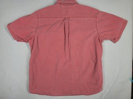 Red Head Shirt Men Size 2XL Button Down Short Sleeve Pockets Outdoor Cor... - £10.23 GBP