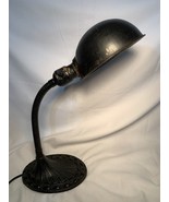 Vintage Mid Century Cast Metal Desk Lamp Adjustable Gooseneck Art Deco -... - $49.50
