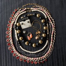 NAPIER vtg new jewelry lot - 12 pc necklace  bracelet earring - bead rhinestone - £31.46 GBP