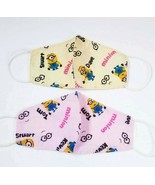 BoGo HANDMADE kids FACE COVER 2x child MASK custom Minions dave stuart W... - £3.14 GBP