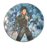 1990 Elvis Presley 1st Issue 8.5” Delphi Plate Artwork Bruce Emmett Shook Up FS - £38.77 GBP