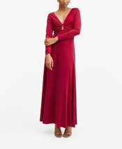 Mango Womens Side Slit Long Dress, Size L/8 - £46.71 GBP