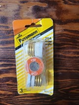 Bussmann 20A Time-Delay 125Vac Plug 3 Fuses BP/TL-20 Edison Base - $6.87