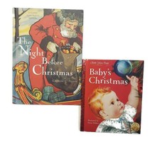 Lot Of 2 Christmas Holiday Night Before Christmas Babys Christmas Little Golden - £11.88 GBP