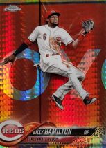 2018 Topps Chrome Prizm Refractor #15 Billy Hamilton Reds MLB JUST PULLED! - $1.81