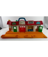 Vintage Fisher Price Little People Main Street Bank Fire House Post Offi... - $31.97 CAD