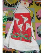 NEW OLD STOCK easter lily print AMERICAN SAMPLER CANNON TIE KITCHEN TOWE... - €6,96 EUR