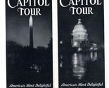 The Capitol Tour Brochure 1930 Southern United States Information and Map - $31.76
