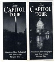The Capitol Tour Brochure 1930 Southern United States Information and Map - £25.09 GBP