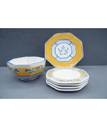 Fitz &amp; Floyd Ricamo Trattoria New 4  Bread / Party Plates  6&quot; Bowl  &amp;  8... - $60.16 CAD