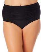 MSRP $30 California Waves Plus Size Shirred Swim Bottoms Black Size 3 (2... - $74.37 MXN