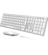 seenda Rechargeable Wireless Bluetooth Keyboard and Mouse Set, Multi - Device... - £35.08 GBP