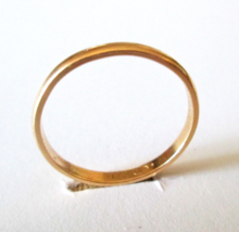 New 14K Yellow Gold Domed Wedding Band Ring, 2mm wide, Size 6.5. - $99.00