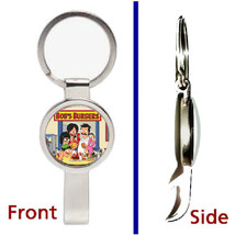 Bobs Burgers Pendant or Keychain silver tone secret bottle opener - $237.02 MXN