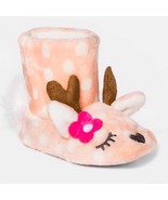Cat &amp; Jack™ ~ 12-24 Months ~ Pink Polka Dot ~ Reindeer ~ Bootie Slippers - €17,20 EUR