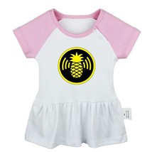 Pineapple WiFi Street Printed Tops Funny Juniors Baby Girl Dresses Clothes - £9.21 GBP