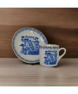 Vintage Florida Souvenir Tea Cup And Plate Flamingo Manatee Dolphin Alli... - $275.62 MXN