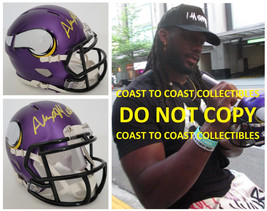 Alexander Mattison signed Minnesota Vikings mini football helmet proof C... - £142.43 GBP