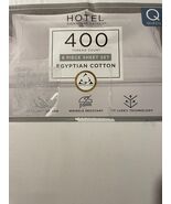 Hotel Signature Egyptian Cotton Queen Sheet Set 6 piece 400 tc White (Re... - $701.83 MXN