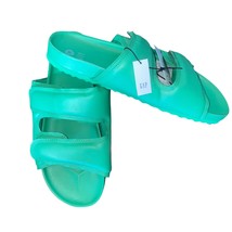 Gap Puffa Two Strap Parrot Green Slides Sandals y2k size 11 NWTs - $22.98