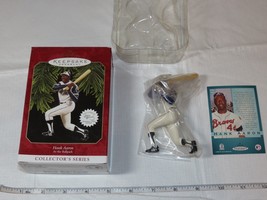 1997 Hallmark Keepsake Ornament MLB Hank Aaron Braves At the Ballpark NOS - £14.16 GBP