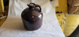  Vintage Brown Colored Stoneware Jug w Pour Spout     - £47.95 GBP