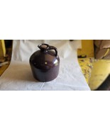  Vintage Brown Colored Stoneware Jug w Pour Spout     - £47.07 GBP