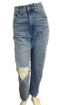 Madewell The Perfect Vintage Straight Jeans Stonewashed Distressed Size 27 - £26.07 GBP