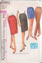 Simplicity Vtg 1965 Ptrn 6061 Sz 26 Misses&#39; Maternity Skirt Slacks Shorts Uncut - £3.11 GBP