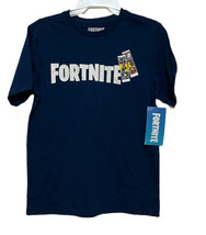 NEW Boy&#39;s Fortnite SS Tee by Mad Engine size L (10-12) Navy Logo photo s... - $10.20