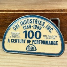 Vintage Belt Buckle Chicago Bridge and Iron 1989 Houston - £16.67 GBP