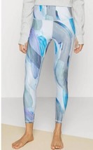 Athleta Tights Women&#39;s Elation 7/8 Tight Size Medium Vibrance Snowfall Blue - $18.95