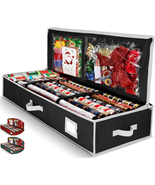 Wrapping Paper Organizer Storage for Christmas Gifts Wrapping Paper (6 C... - $28.59