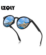 Fashion Round Polarized Sunglasses Men Women Classic Vintage Black Drivi... - $34.99