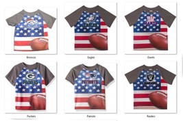 NFL T-Shirt Flag Design Short Sleeve Gerber Youth Select Team and Size Below - £14.60 GBP