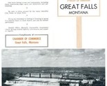 Great Falls Montana Tourist Brochure Places of Interest &amp; Map 1940s - $24.72