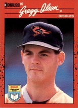 1990 Donruss Learning Series #27 Gregg Olson Baltimore Orioles - £1.99 GBP