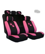 For Jeep Car Seat Covers with Pink Paws Logo Set Tone Front and Rear New - £28.77 GBP