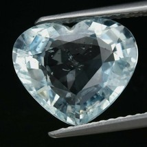 4.13 cwt Aquamarine Heart. Earth Mined, No Treatments. Hand Cut. March Birthday. - £79.93 GBP