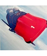 Winter Olympics Bobsled Lithograph Print 1972 Sports Memorabilia 9 x 7&quot; ... - $29.99