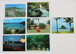 Lot 7 Vintage Postcard Hawaii Hi: Chinamans Hat, Tahitian Dancer, Waikiki Market - £7.47 GBP